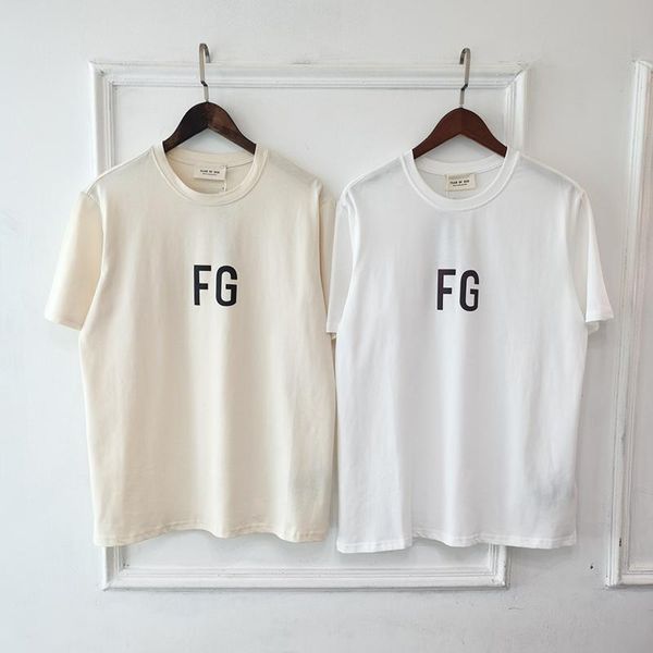 

2020 europe hip hop cool fear of god fog fg 3m reflective t shirt skateboard cool tshirt men women usa size cotton short sleeve tee, White;black