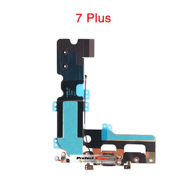 

100pcs new charger charging port dock usb connector flex cable for iphone 7 7g 4.7" 7 plus headphone audio jack ribbon