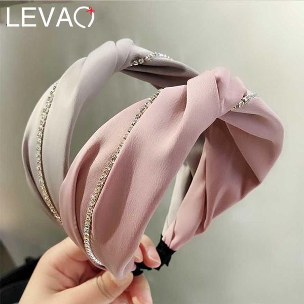 

hair accessories levao solid fabric rhinestone twist hoop for women hairbands knotted headband plastic striped girls