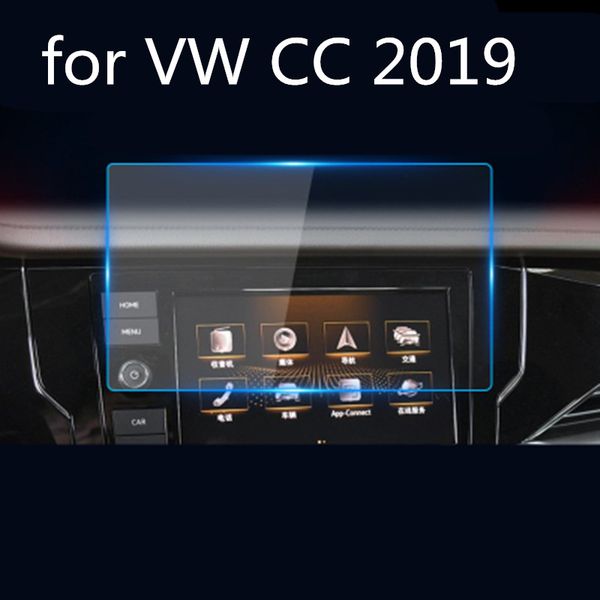 

for vw cc car screen navigation touchscreen protector tempered glass protetive film