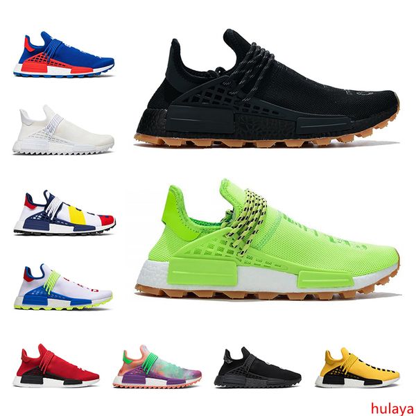 

fashion human race running shoes nerd black blank canvas pharrell williams mens trainer women sneaker sports shoe size 5.5-12