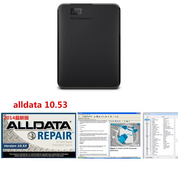 

2019 auto repair alldata software and all data 10.53 car software in 640gb hdd usb3.0 for cars and trucks fit windows 7/8