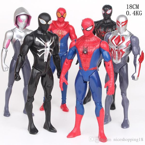 

6style a set kids gift sell #520 super spider man model dolls factory price