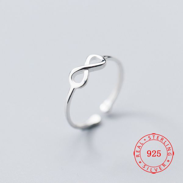 

china wholesale quality 100% 925 sterling silver infinite blessings endless love finger rings infinity design women engagement ring jewellry