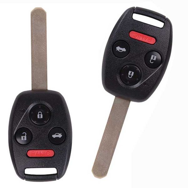 

replacement uncut for honda accord 2003 - 2007 remote keyless entry key fob 4buttons