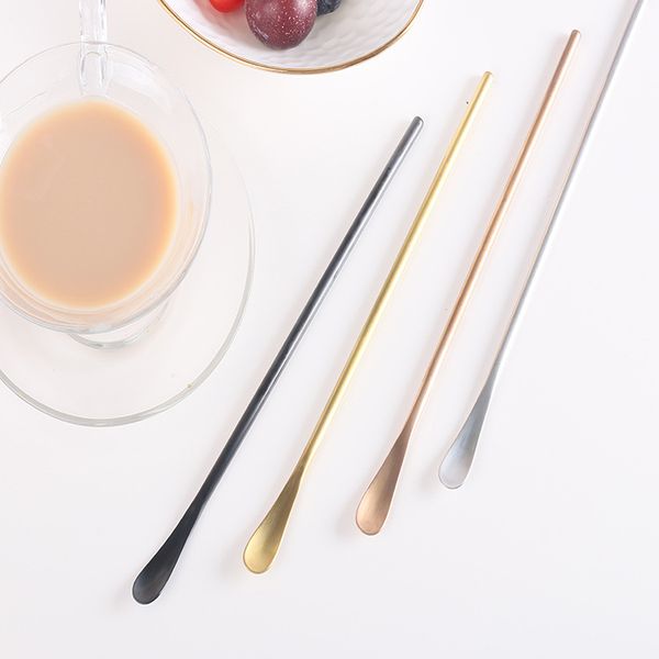 

simple stainless steel coffee mixing spoon