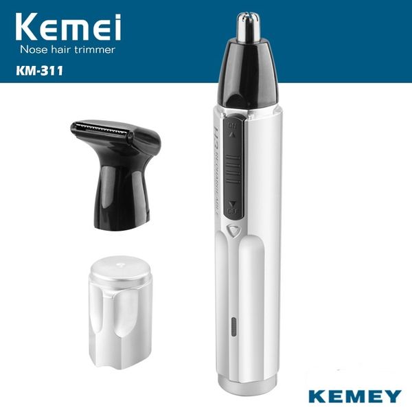 

kemei 2017 fashion electric shaving nose ears hair trimmer safe face care shaving trimmer for nose trimer km-311