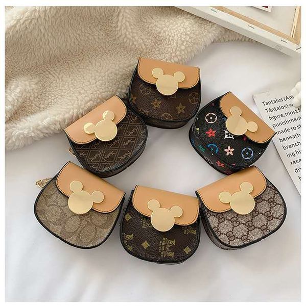 

kids letter cartoon bags baby girls mini princess purse childrens one shoulder bag girls coin bags, White