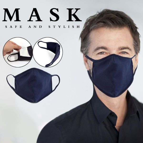 

4pc facemask mascarillas reusable mondkapjes cotton mondkapje dustproof maska thickened breathable facemask masque, Black