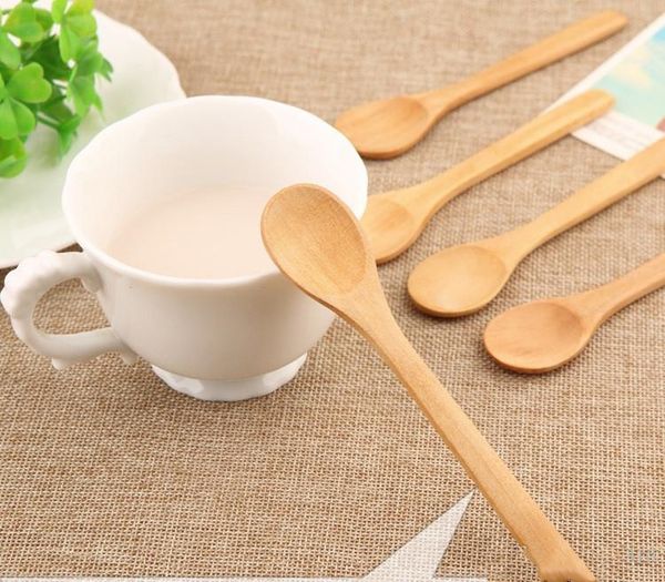 

бытовая маленькая деревянная ложка новая мода творчество 3 стили высокого качества суповая ложка долговечны кофе ложка ysy432-l