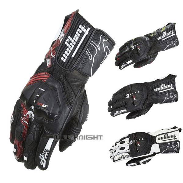 

motorcycle dirt bike off-road motocross men's leather gloves, Black