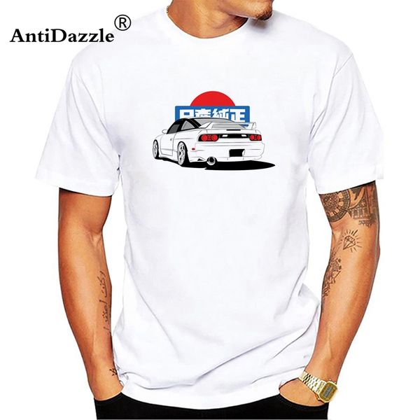 

2018 hipster men's fashion nissan silvia s14 printed t shirt funny short sleeve t-shirts novelty o-neck popular, White;black