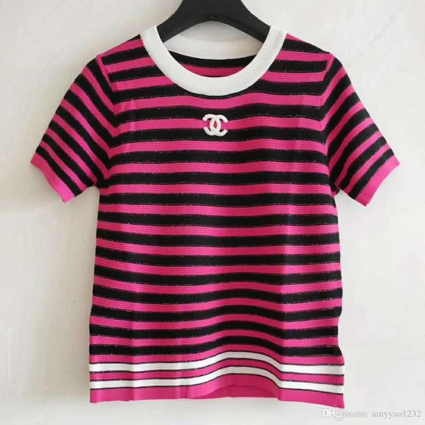 

624 2019 весна-лето бренд же стиль кинт экипажа шеи флора печати рубашки верхней части выпускного вечера свитер элитная женская одежда цянь, White