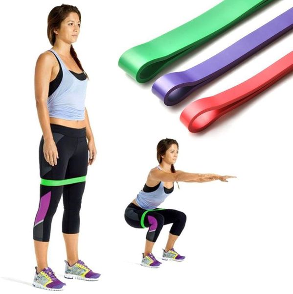 

strip-shaped 10lb -80lb rubber gum fitness bands for sport training exercise hip yoga resistance bands expander elastic band
