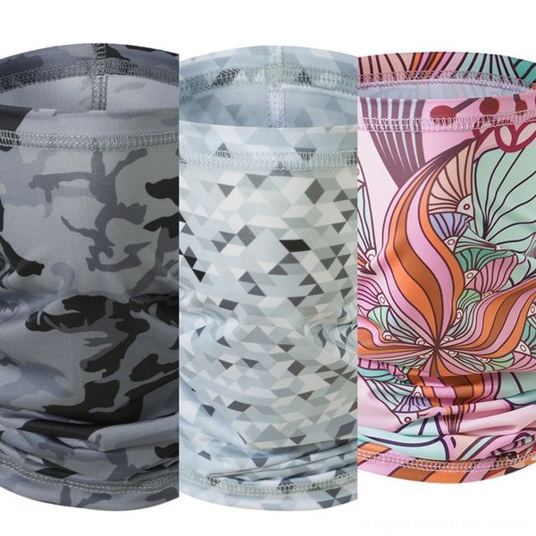

6bpyr multifunctional styles printed headband bandana scarf multiple seamless face mask tube ring scarf women men, Black