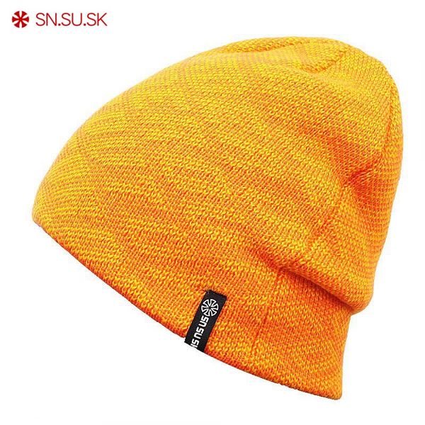 

sn.su.sk brand 9 color new famous man women warm winter knitted knitting sports ski hat beanies turtleneck cap