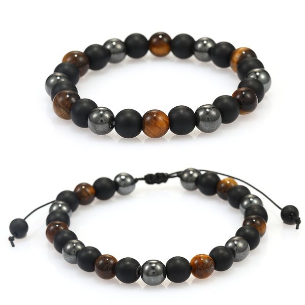 Fashion Handmade 8MM Natural Stone Beads Healing Reiki Bracelets Jewelry Gift