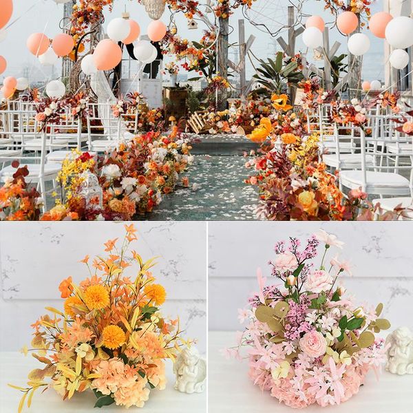

wedding simulation huayi road flower ball stage t tai road wedding hall decoration shopping mall l soft decoration