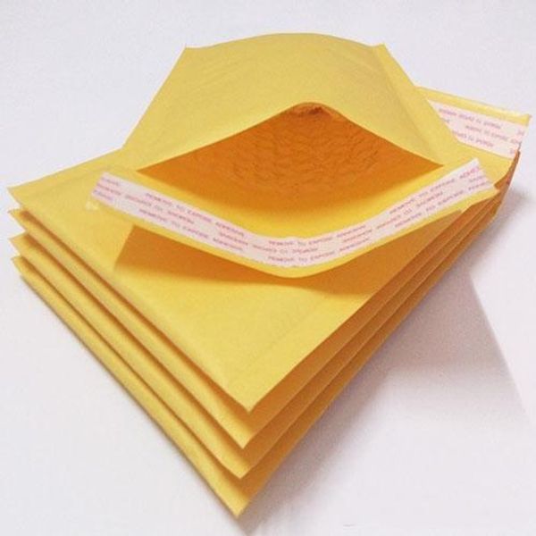 HOT Più nuovo 10 * 20 cm 4 cm (15 * 30 cm, 30 * 40 cm, 40 * 50 cm) Kraft Bubble Mailer Buste Wrap Bags Busta imbottita Mail Packing Pouch Shippi gratuito