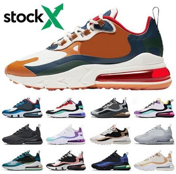 

2020 react stock x running shoes for men women bauhuas triple black cool grey red bronze right violet optical mens trainers sports sneakers