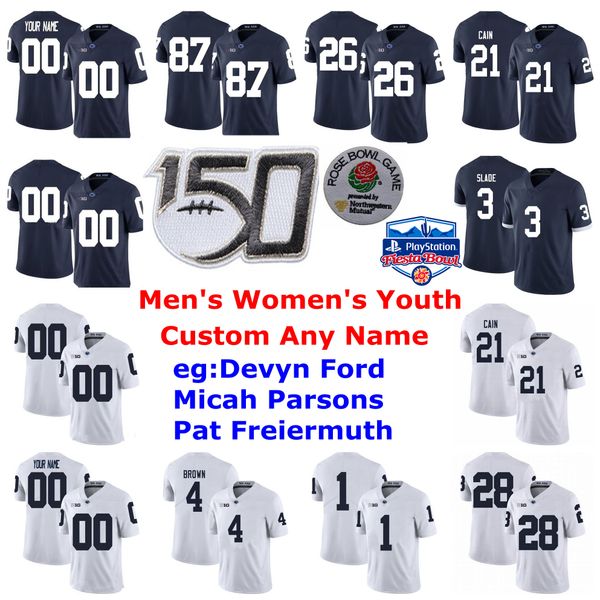 

penn state nittany lions jerseys mac hippenhammer jersey michael johnson jr. john reid lamont wade college football jerseys custom stitched, Black