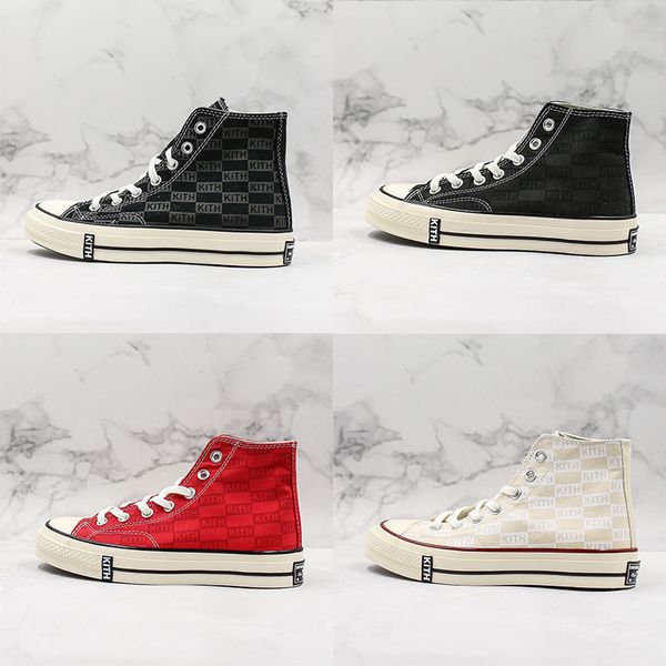

new kith chuck 70 canvas shoes high black monogram men women white red all star 1970s casual sneakers mens designer sport trainers size36-44