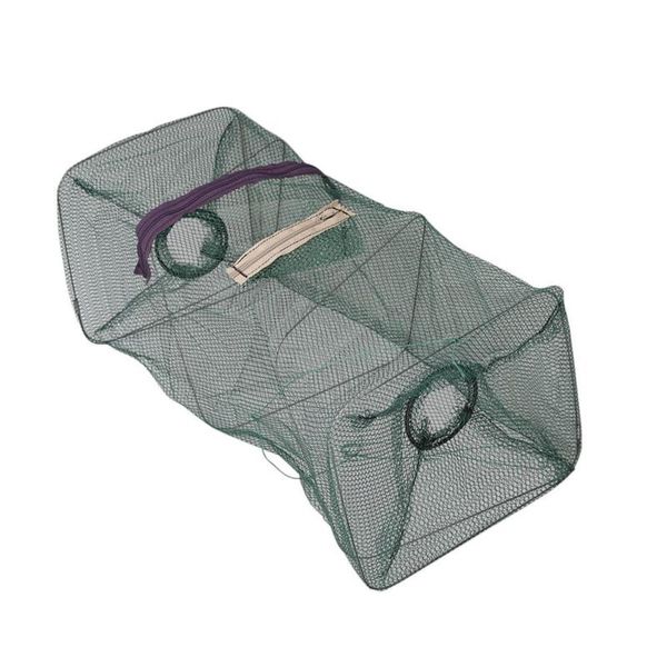 

fishing net mesh trap shrimp traps nylon foldable crab trap cast net crawdad shrimp minnow fishing bait cast dip cage