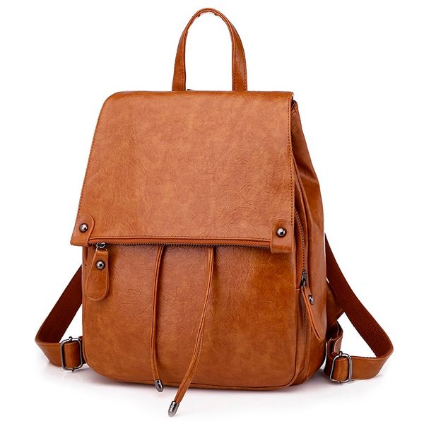 

backpack travel women ladies fashion retro messenger handbag totes shoulder backpacks bags 2019 schoolbag bag backpack leather