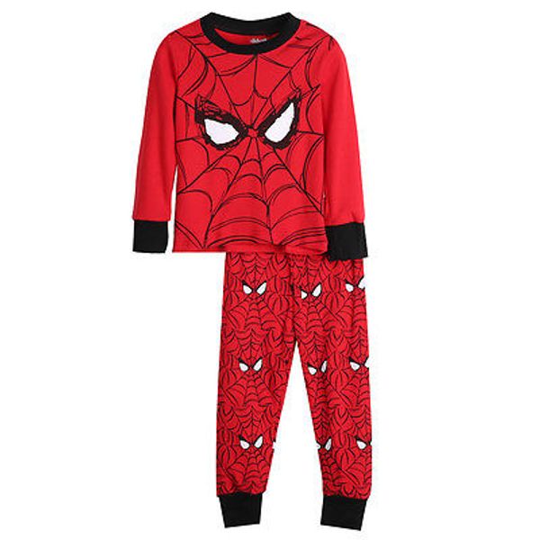 

new kids baby boy spiderman pant sleepwear pajamas nightwear pjs clothes set, Blue;red