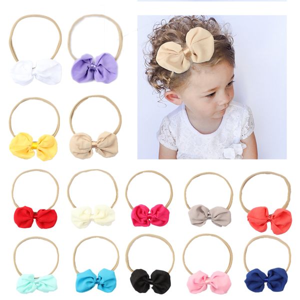 

maxi children's hair band baby big bow hair band elastic headbands, cute and lovely headband for kids, christmas gift, birthday gift, Silver