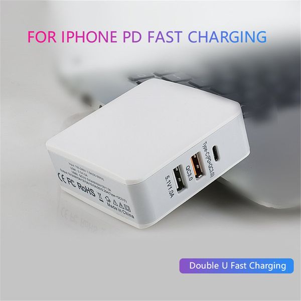 

68w pd+qc3.0 charger quick charge usb charging station type-c power adapter universal mobile phone desktop