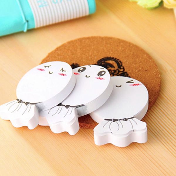 

3pcs notepad toy shaped authentic paper white paper lovely notepad student kid gift self-stick school office supplies