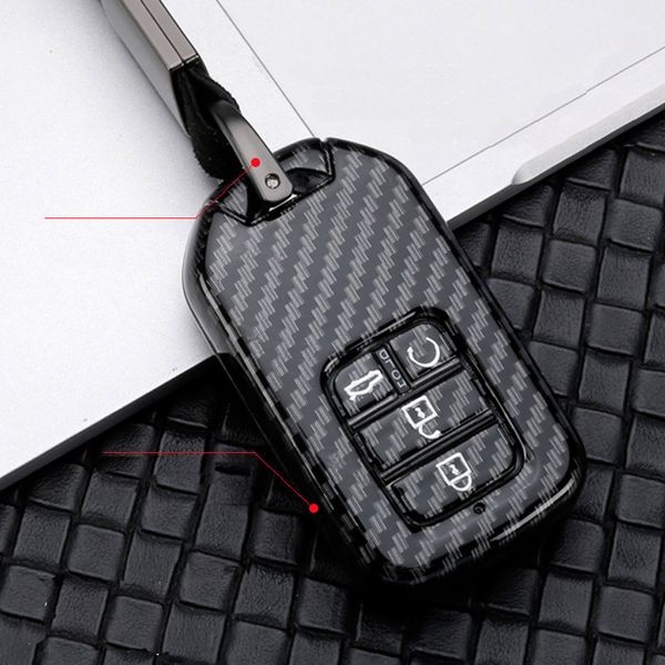 

abs shell car key case for civic accord fit xrv vezel city jazz hrv crider crva ex exl crv crz pilot ridgeline car styling