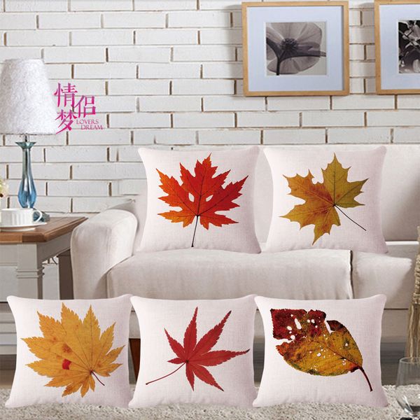 

entrepreneurship leaf cotton flax pillow back cushion loose coat