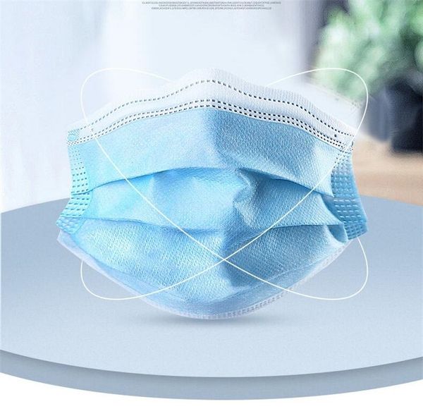 

mouth mask i3au ship 100 1pcs tification 3 layer non woven dust thickened mouthfeatures as kf94 black blue