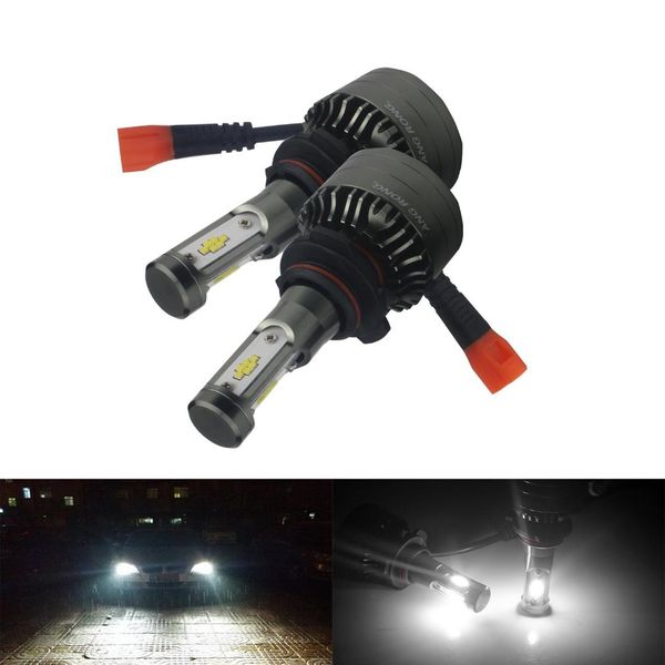 

2x 6500k 60w 7500lm hb4 9006 bulb led fog headlight drl daytime drive light lamp