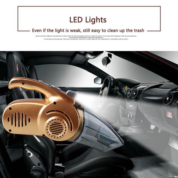 

12v 120w 4 in 1 multifunctional vacuum cleaner for car and home car vacuum cleaner wet dry high power 14.76feet(4.5m) power