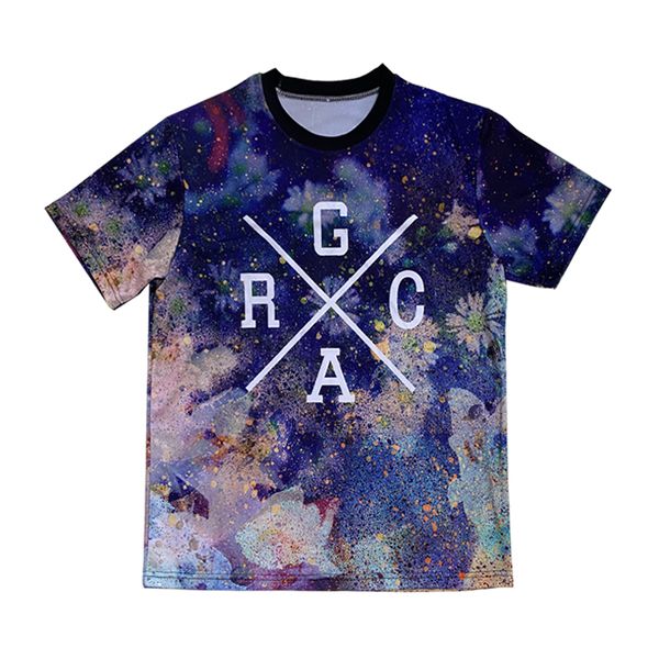 

mtb clothes summer starry sky flowers pattern mtb jersey man and women usa bike jersey, Black;red