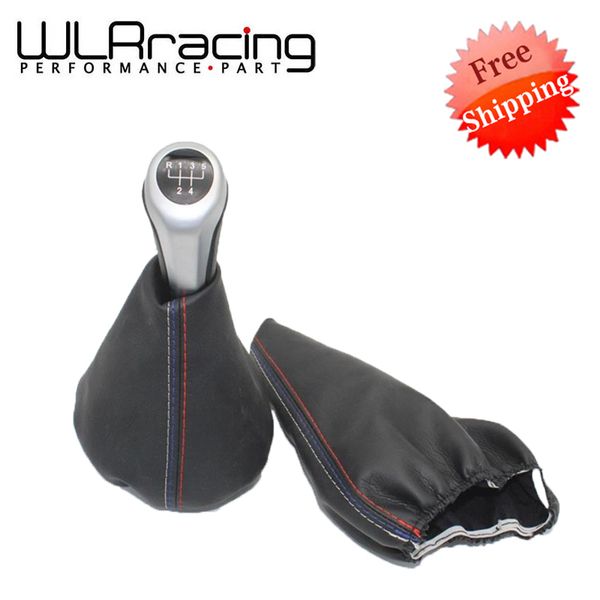 

5 6 speed manual handbrake gaiter gear shift knobs stick boot leather boot car-styling for 3 series e36 e46 m3 car