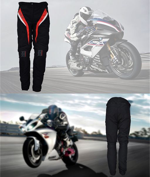 

ghost racing motorcycle pants men motocross racing protecor pants waterproof motorbike knee protecive trousers knee pad, Black;blue