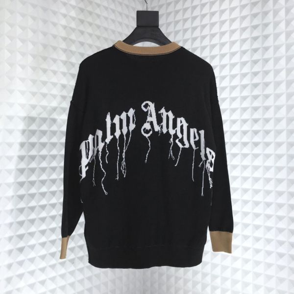 

19FW Palm Angels Cartoon Broken Bear Crewneck Cotton Sweaters Hip Hop Skateboard Sweaters Men Women Casual Coat HFLSMY059