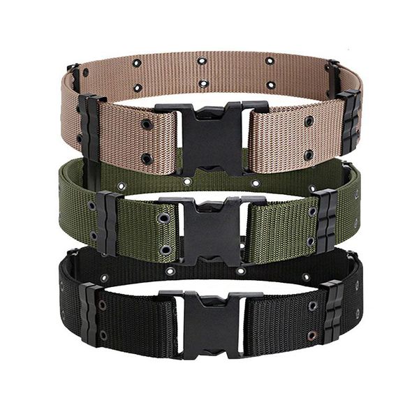 

waist support tactical belt 5.5cm nylon special forces assault outdoor hunting equipment safety accessories, Black;gray