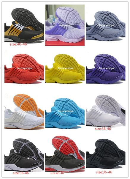 

2019 new prestos 5 running shoes men women presto ultra br qs all black white oreo outdoor fashion jogging sports sneakers size 36-46