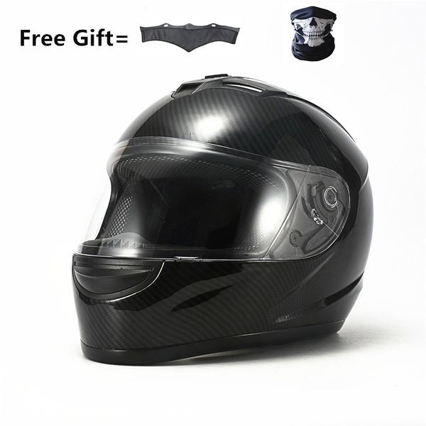 

carbon fiber grain dot motorcycle full face helmet color lens sun shield lightweight abs motorbike touring sports four season