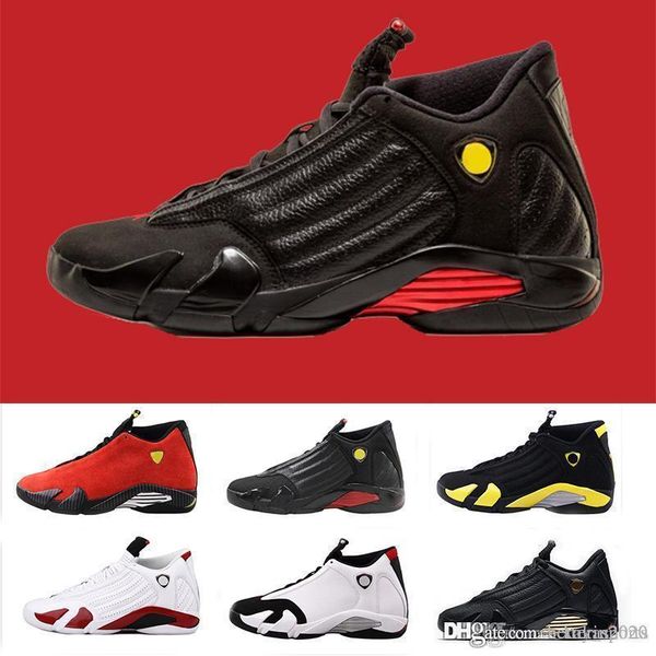 

new 14 14s last sblack red black toe dmp oxidized thunder men basketball shoes athletic sport sneaker best