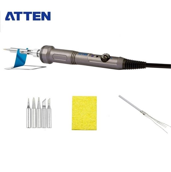 

atten at-sa-50 220v-240v 50w electric soldering iron esd adjustable temperature welding solder soldering iron station