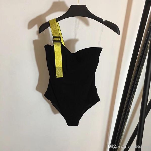 

2019 bodysuit new women black and white one shoulder lingerie catsuit