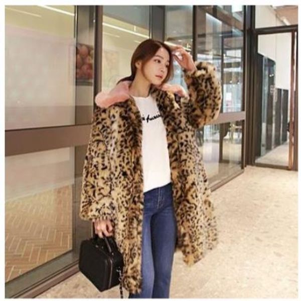 

vetement 2019 winter women's faux fur coat artificial fur overcoat furry jacket femme plus size furry fake outwear z290, Black
