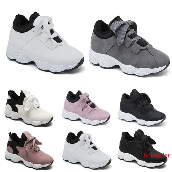

non-brand running shoes for women chaussures white black pink grey suede fashion sports sneakers 36-40 style 228