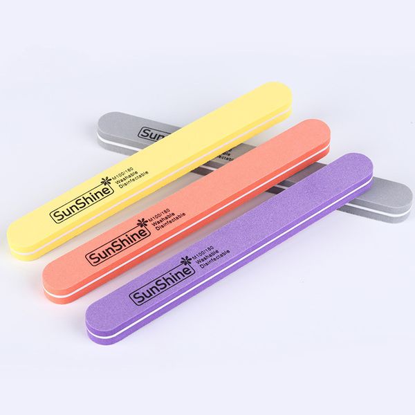 

1 pc random color beauty nail round head sponge brush wear-resistant nail polishing sponge sand strip tool supplies cc49